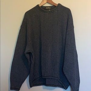 Eddie Bauer Blue Knitted Sweater XXL EUC